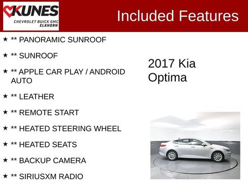 Used 2017 Kia Optima EX w/ Premium Package FWD image 2