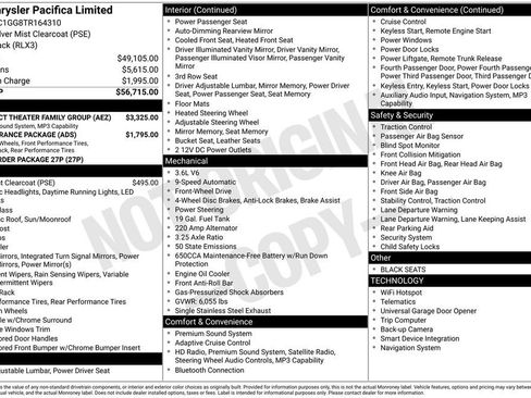 New 2026 Chrysler Pacifica Limited w/ Uconnect Theater Family Group image 45