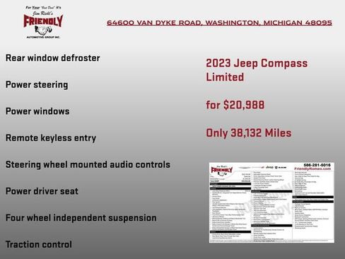 Used 2023 Jeep Compass Limited AWD/4WD image 4