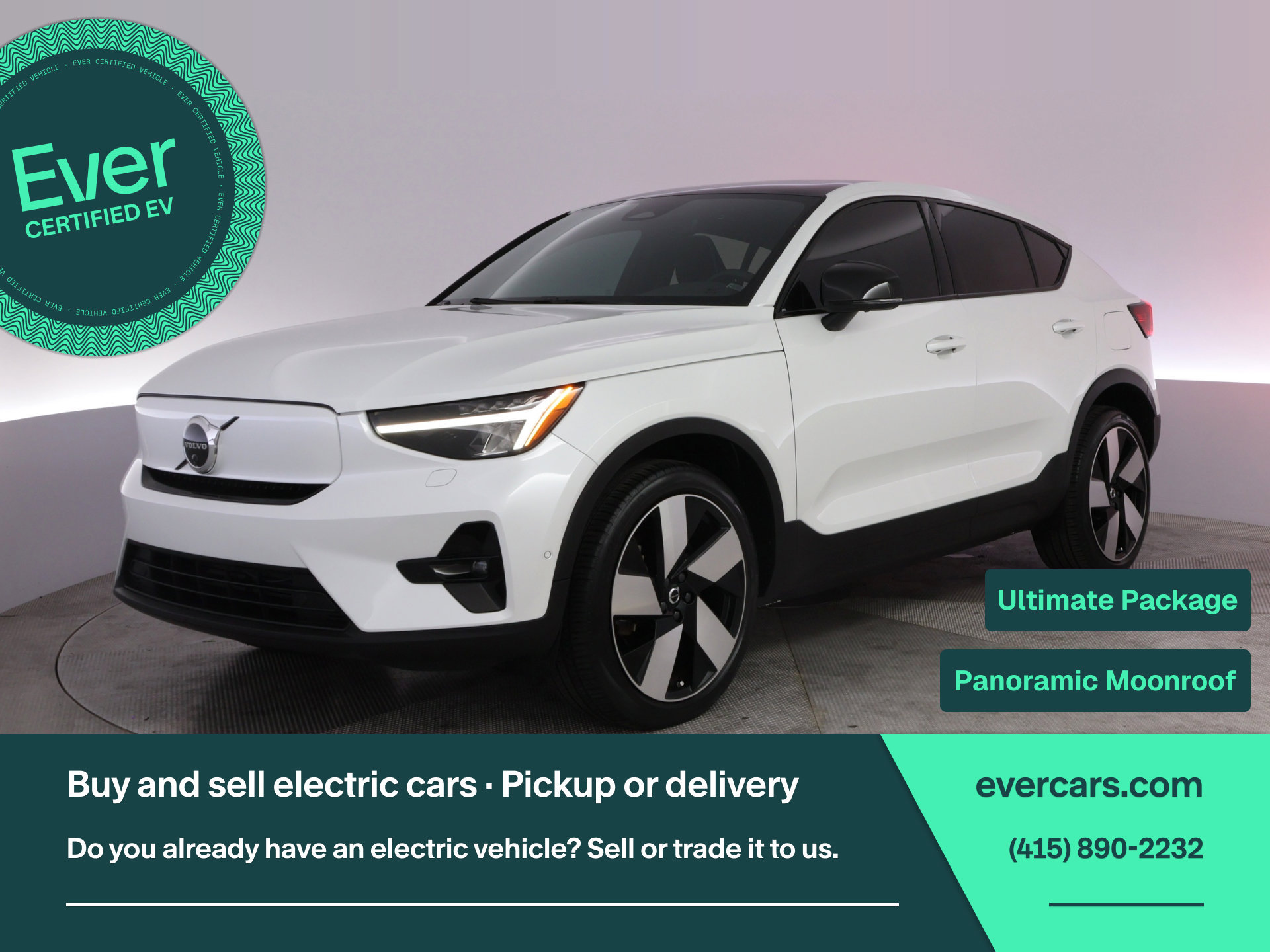 Used 2023 Volvo C40 P8 Recharge Ultimate AWD/4WD image 1