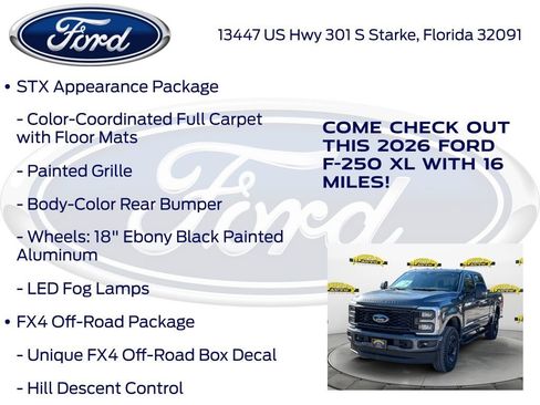 New 2026 Ford F250 XL w/ STX Appearance Package image 15