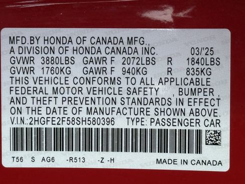 Used 2025 Honda Civic Sport image 26