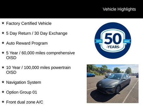 Certified 2024 Hyundai Elantra SEL FWD image 5