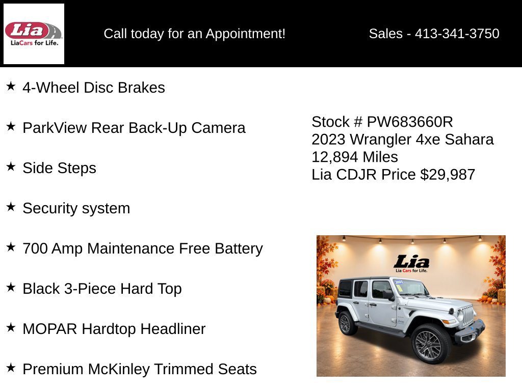 Certified 2023 Jeep Wrangler Unlimited Sahara w/ Cold Weather Group AWD/4WD image 16