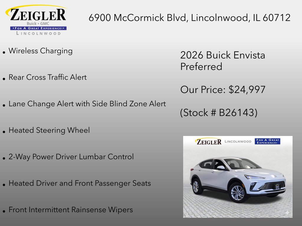 New 2026 Buick Envista Preferred w/ Convenience I Package FWD image 30