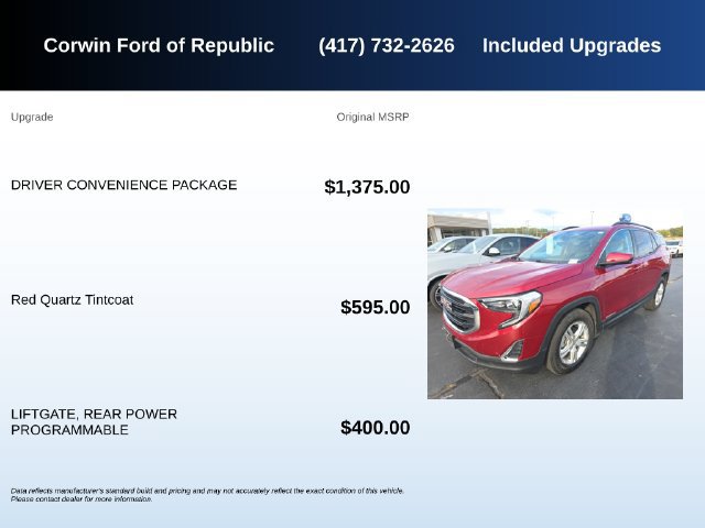 Used 2020 GMC Terrain SLE w/ Driver Convenience Package FWD image 5