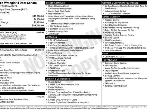 New 2025 Jeep Wrangler Sahara w/ Technology Group image 26