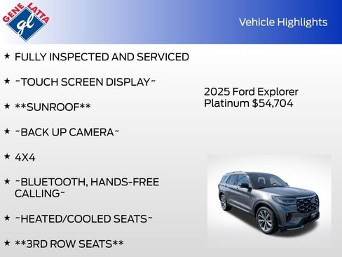 Certified 2025 Ford Explorer Platinum w/ Ultimate Package AWD/4WD image 33