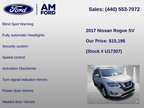 Used 2017 Nissan Rogue SV AWD/4WD image 12