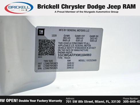 Used 2021 Chevrolet Express 2500 w/ Driver Convenience Package RWD image 27