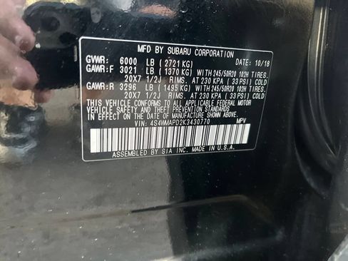 Used 2019 Subaru Ascent Limited AWD/4WD image 9