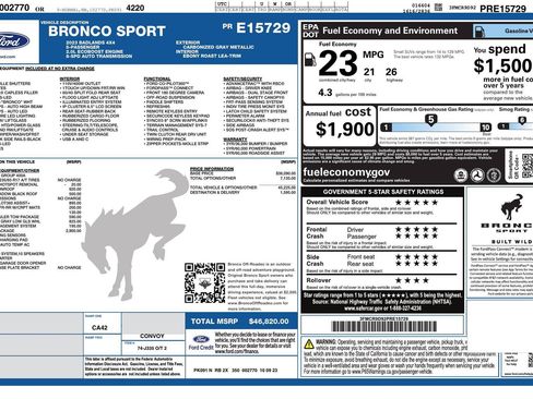 Used 2023 Ford Bronco Sport Badlands w/ Premium Package AWD/4WD image 5