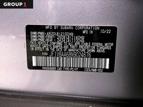 Certified 2022 Subaru WRX image 34