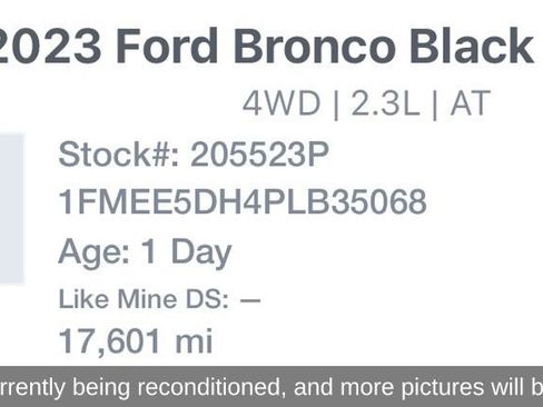 Used 2023 Ford Bronco Black Diamond w/ Sasquatch Package AWD/4WD image 19