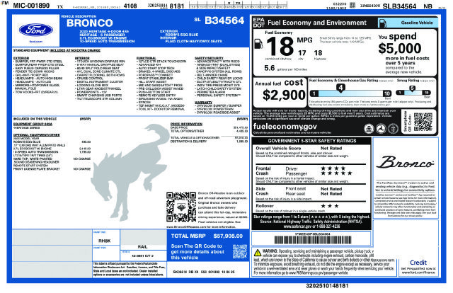 Used 2025 Ford Bronco Heritage Edition AWD/4WD image 50