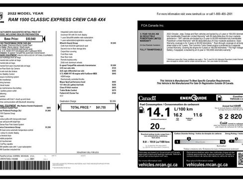 Used 2022 RAM 1500 Express w/ Wheel & Sound Group image 2