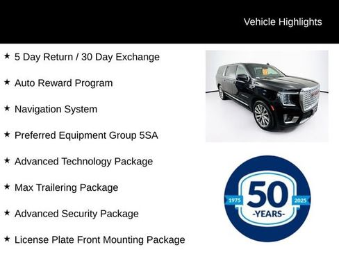 Used 2022 GMC Yukon XL Denali w/ Advanced Technology Package AWD/4WD image 8