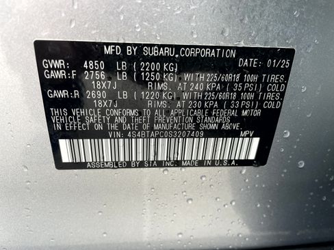 Used 2025 Subaru Outback Touring w/ Tech Package 3 AWD/4WD image 21