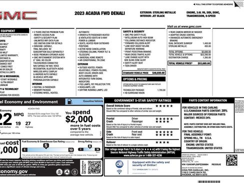 Used 2023 GMC Acadia Denali w/ Denali Technology Package image 7