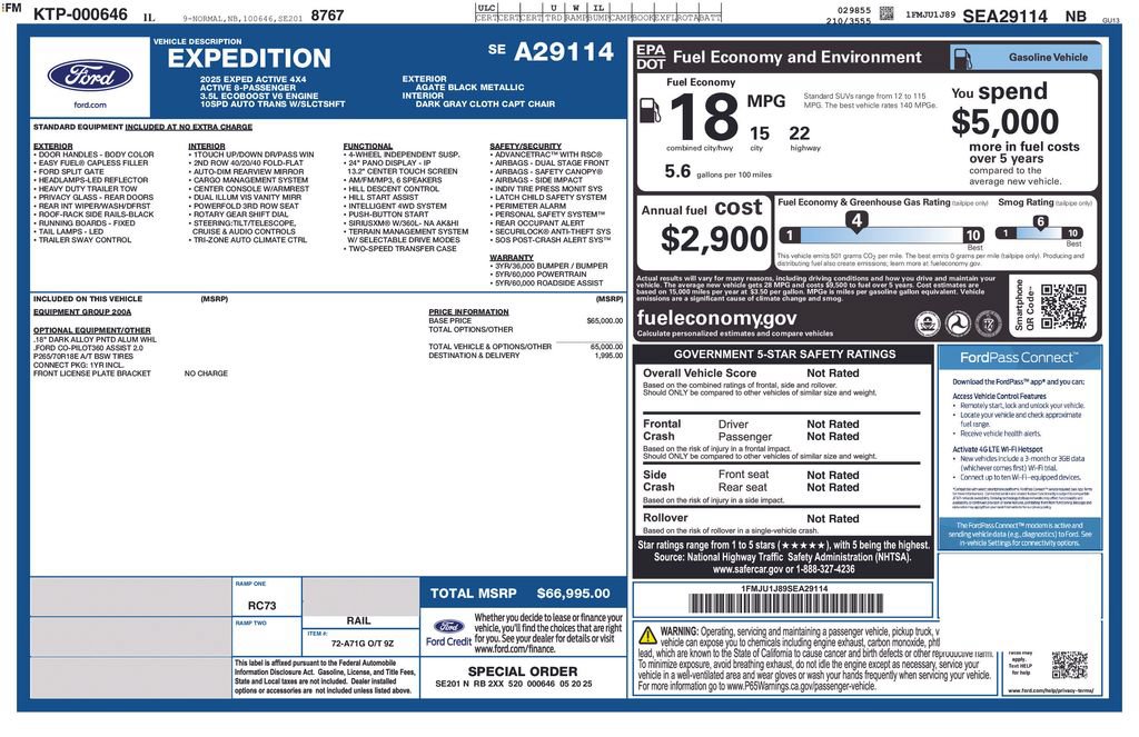 Certified 2025 Ford Expedition Active AWD/4WD image 37