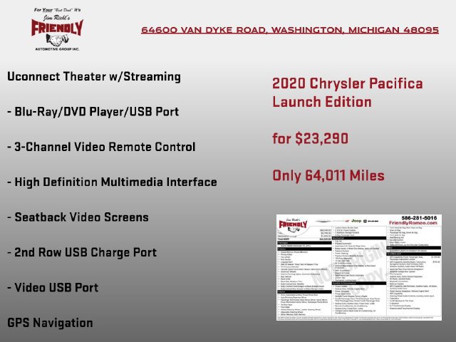 Used 2020 Chrysler Pacifica Touring-L AWD/4WD image 4