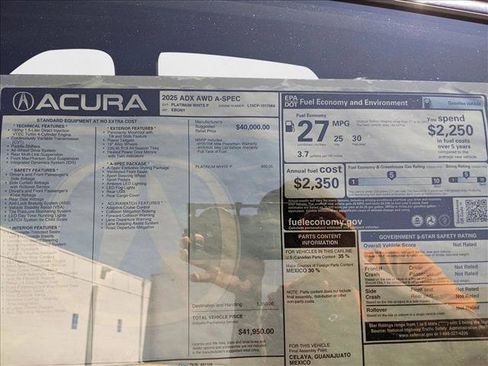 New 2025 Acura ADX A-Spec image 16