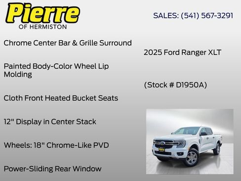 Used 2025 Ford Ranger XLT w/ Equipment Group 301A High AWD/4WD image 24