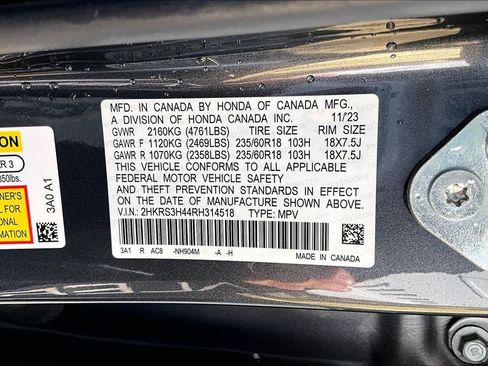 Certified 2024 Honda CR-V EX image 14