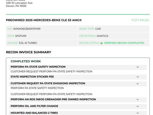 Used 2025 Mercedes-Benz CLE 53 AMG 4MATIC Coupe image 6