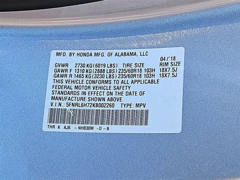 Certified 2019 Honda Odyssey EX-L image 24