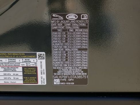 New 2026 Land Rover Range Rover Long Wheelbase SE AWD/4WD image 76
