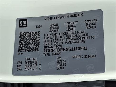 New 2025 Chevrolet Colorado Z71 w/ Midnight Edition image 24