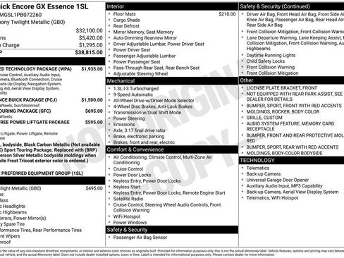 Used 2023 Buick Encore GX Essence w/ Advanced Technology Package AWD/4WD image 42