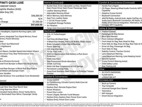 Used 2024 INFINITI QX50 Luxe image 33