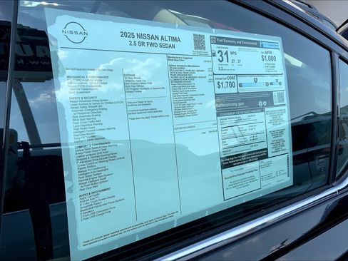 New 2025 Nissan Altima 2.5 SR w/ SR Premium Package image 24