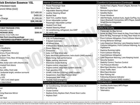 Used 2022 Buick Envision Essence w/ Safety Package image 4