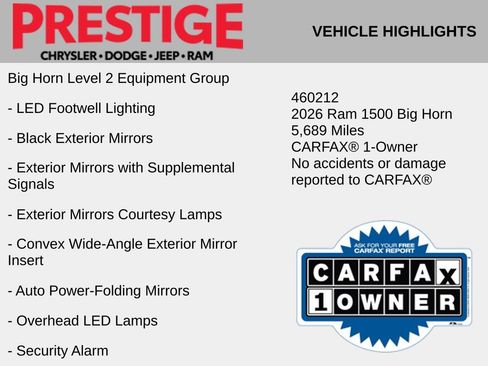 Used 2026 RAM 1500 Big Horn AWD/4WD image 6