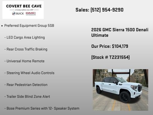 New 2026 GMC Sierra 1500 Denali Ultimate AWD/4WD image 36