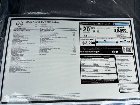 Used 2025 Mercedes-Benz S 580 4MATIC Sedan image 37