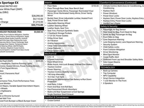 Used 2022 Kia Sportage EX w/ EX Technology Package FWD image 13