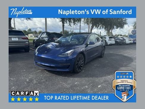 Used 2021 Tesla Model 3 Performance AWD/4WD image 1
