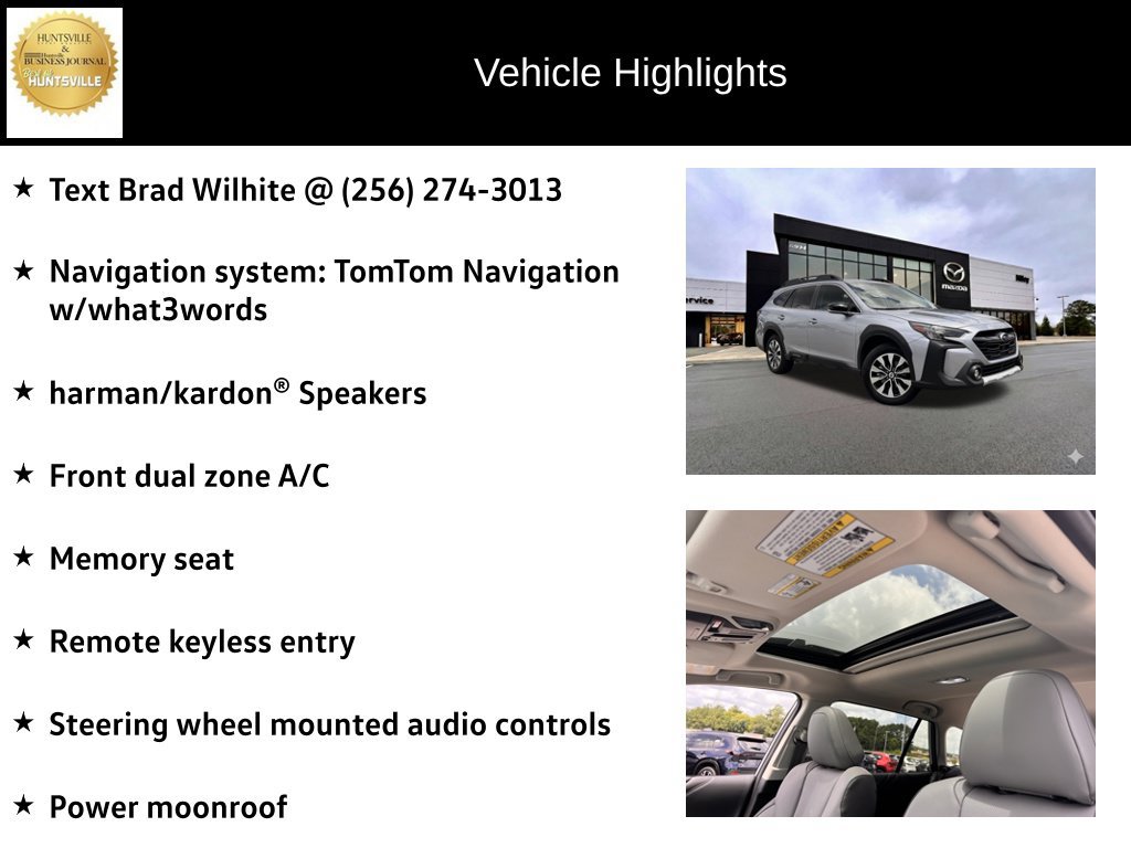 Used 2024 Subaru Outback Limited XT w/ Tech Package 2 AWD/4WD image 6