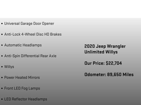 Used 2020 Jeep Wrangler Unlimited Sport AWD/4WD image 36