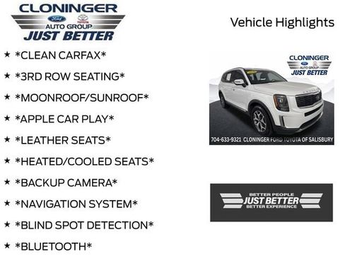 Used 2020 Kia Telluride EX FWD image 3