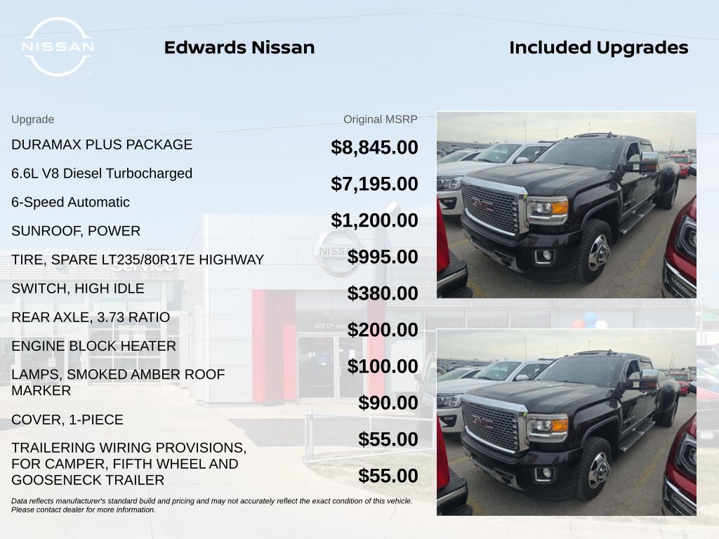 Used 2015 GMC Sierra 3500 Denali w/ Duramax Plus Package AWD/4WD image 4
