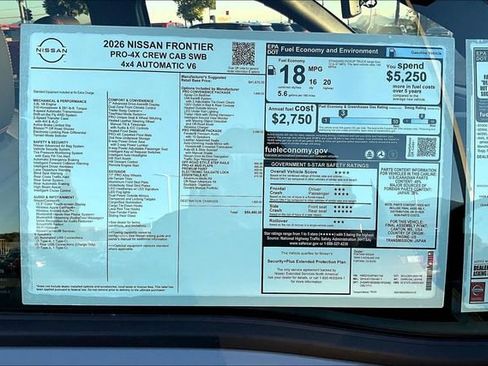 New 2026 Nissan Frontier PRO-4X w/ Pro Premium Package image 14