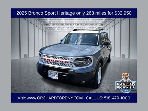 Certified 2025 Ford Bronco Sport Heritage w/ Convenience Package AWD/4WD image 1
