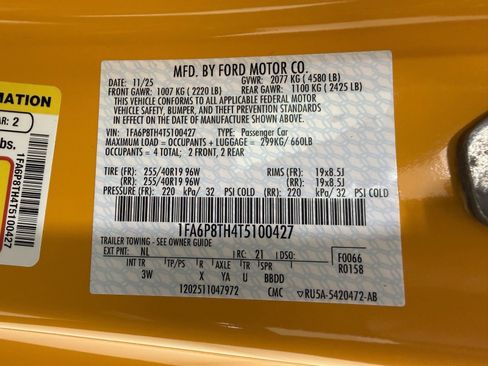 New 2026 Ford Mustang Premium w/ Mustang Nite Pony Package image 14