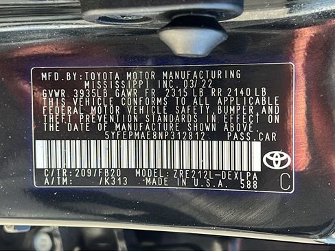 Used 2022 Toyota Corolla LE FWD image 21