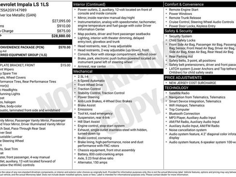 Used 2016 Chevrolet Impala LS w/ Power Convenience Package FWD image 17